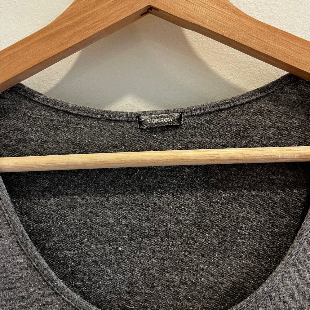 Monrow dress grey cotton jersey size S